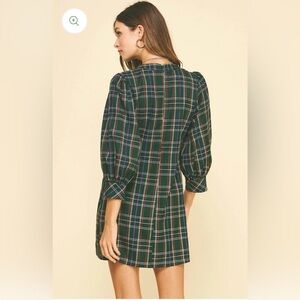 Plaid Green Dress